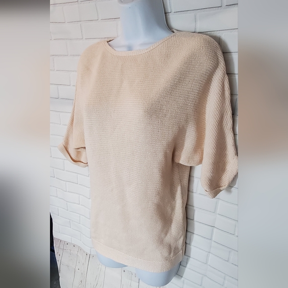 H&M Basic Peach Cotton Blend Knit Sweater - Picture 2 of 5